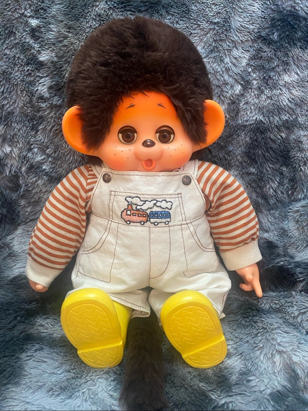 Large Vintage Chicaboo Monchhichi Sleep Eyes 17 inches tall
Monkey Doll. RARE